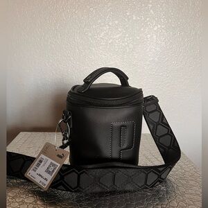 PUMA Black Mini Crossbody Bucket Bag NWT